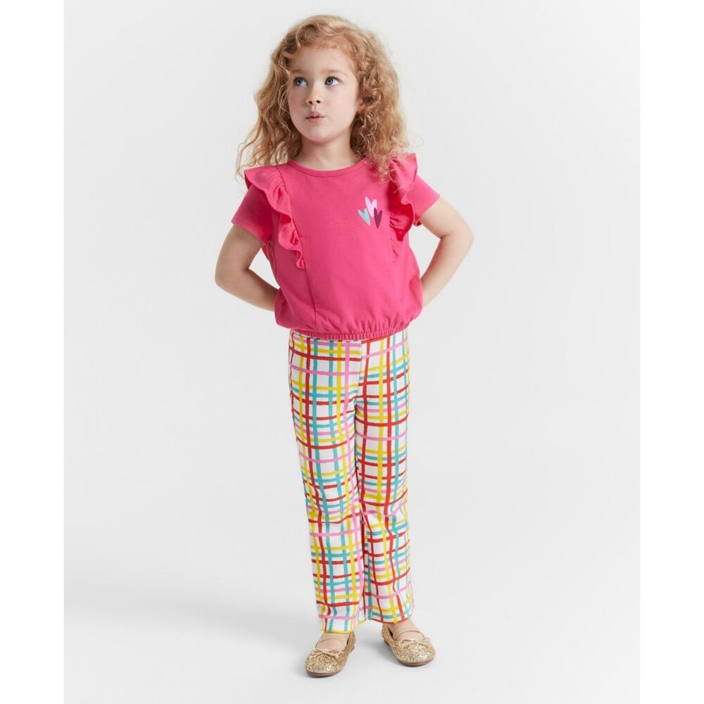 Epic Threads Toddler Girls Plaid Flare Pants